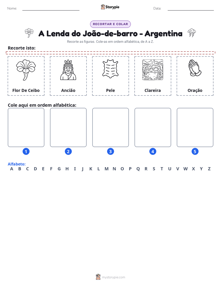 Recortar & Colar Alfabeto