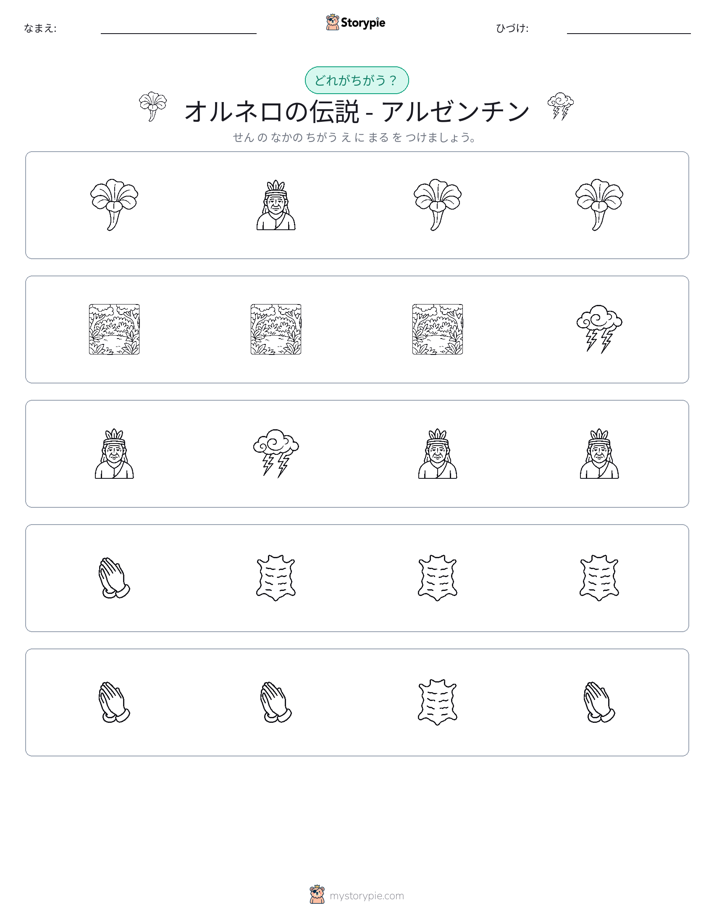 異なるものを見つけよう