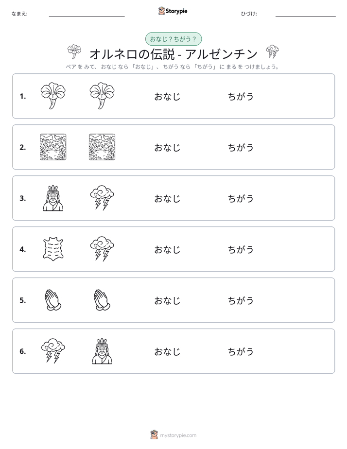 同じか違うか