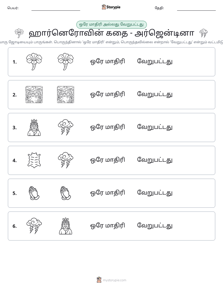 அதே அல்லது மாறுபட்டது