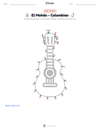 El Mohán - Colombian printable worksheet preview
