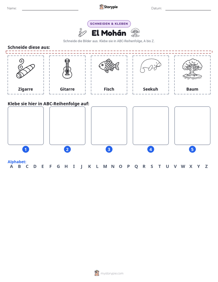 Schneiden & Einfügen Alphabet