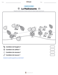 Aperçu de la feuille de travail imprimable La Madremonte