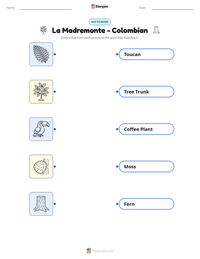 La Madremonte - Colombian printable worksheet preview