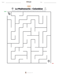 La Madremonte - Colombian printable worksheet preview