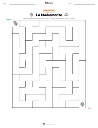 Aperçu de la feuille de travail imprimable La Madremonte