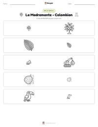 La Madremonte - Colombian printable worksheet preview