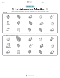La Madremonte - Colombian printable worksheet preview
