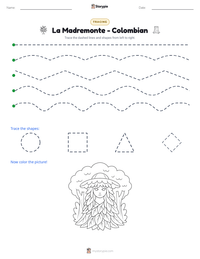 La Madremonte - Colombian printable worksheet preview