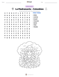 La Madremonte - Colombian printable worksheet preview
