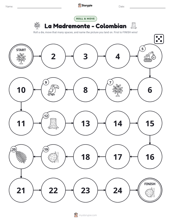 Roll & Move Game