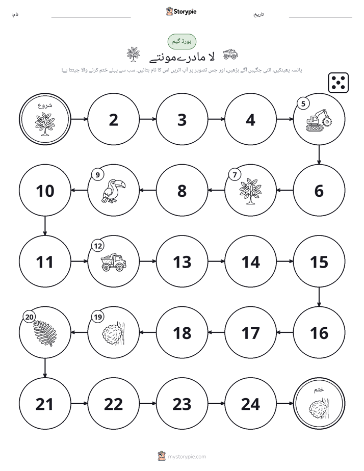 رول اور منتقل کریں کھیل