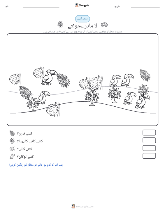 گنتی کا منظر