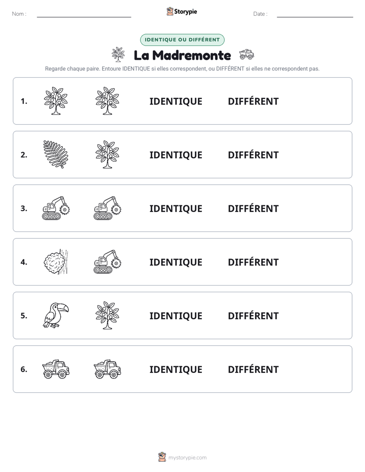 Identique ou Différent
