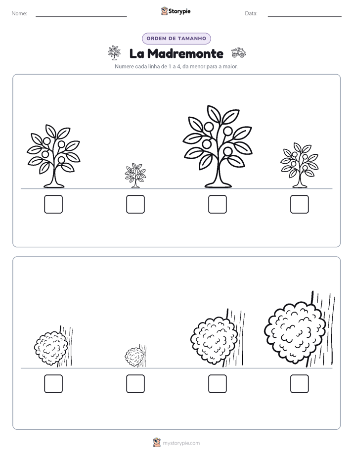 Ordem de Tamanho