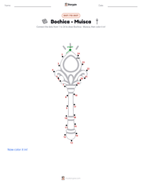 Bochica - Muisca printable worksheet preview