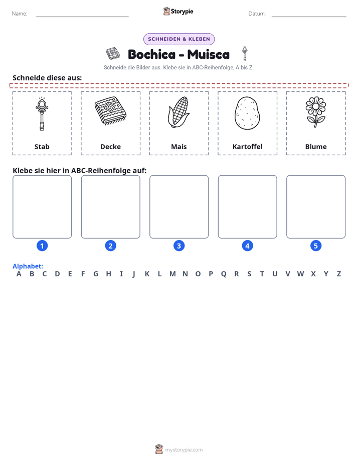 Schneiden & Einfügen Alphabet