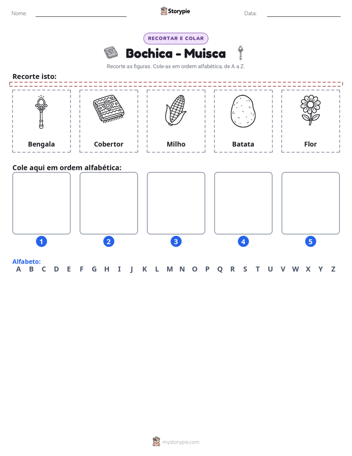 Recortar & Colar Alfabeto