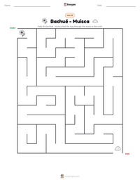 Bachué - Muisca printable worksheet preview