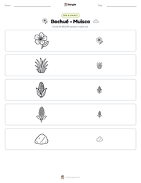 Bachué - Muisca printable worksheet preview