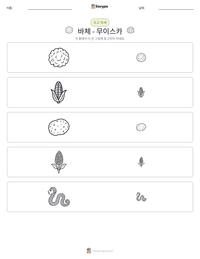 바체 - 무이스카 인쇄 가능한 워크시트 미리보기