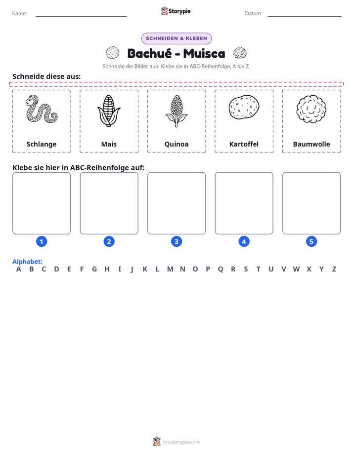 Schneiden & Einfügen Alphabet