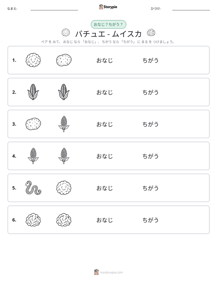 同じか違うか