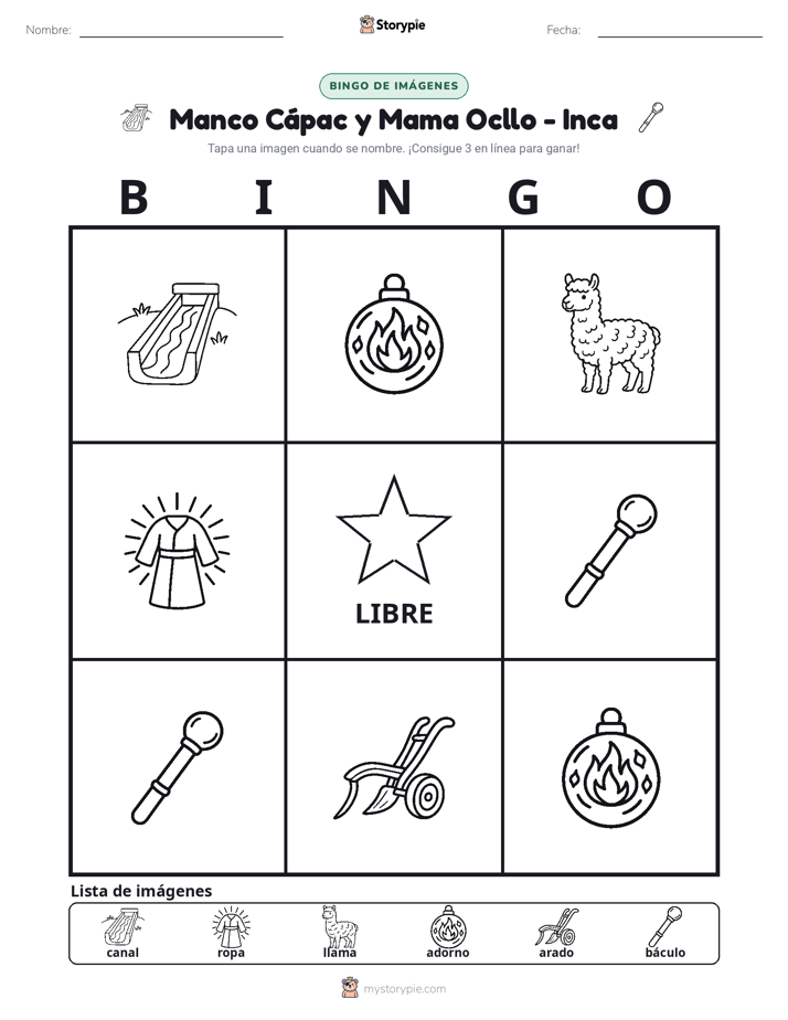 Bingo de Imágenes