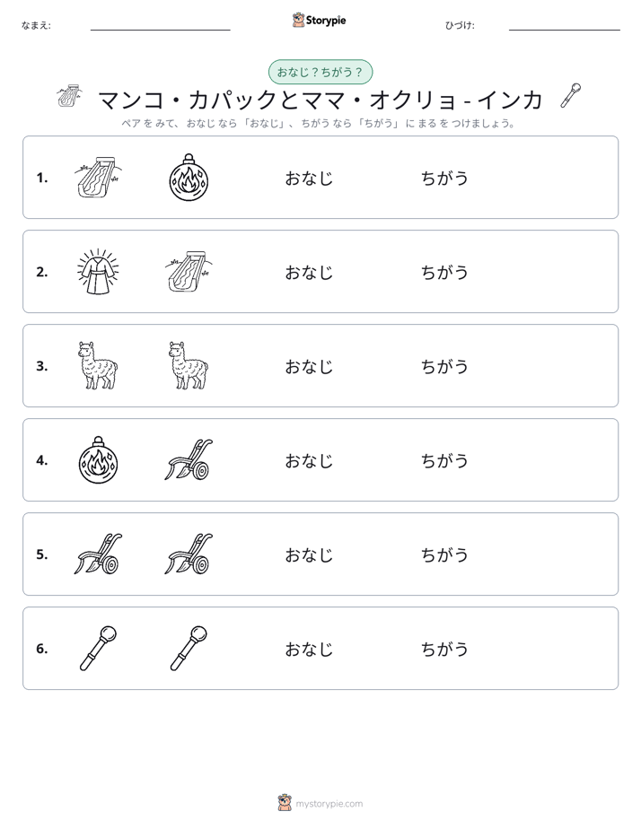 同じか違うか