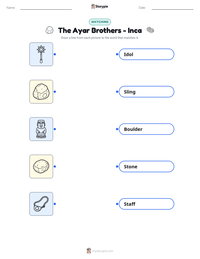 The Ayar Brothers - Inca printable worksheet preview
