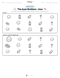 The Ayar Brothers - Inca printable worksheet preview