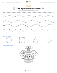 The Ayar Brothers - Inca printable worksheet preview
