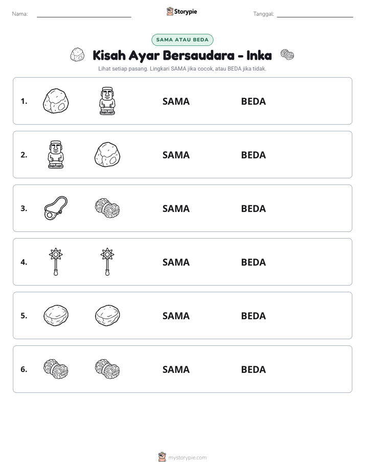 Sama atau Berbeda