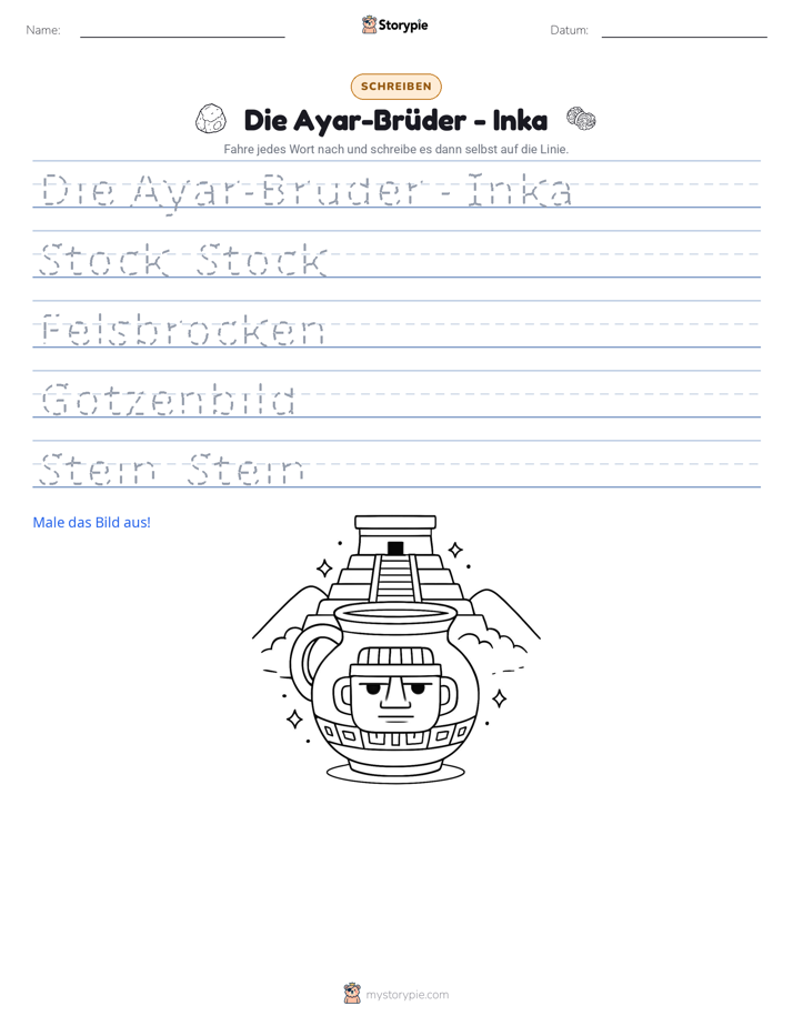Schreibübung
