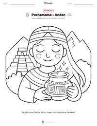 Pachamama - Anden druckbare Arbeitsblatt Vorschau