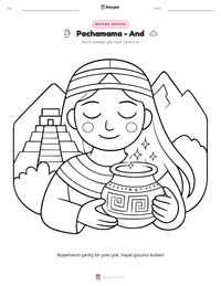 Pachamama - And yazdırılabilir çalışma sayfası önizlemesi