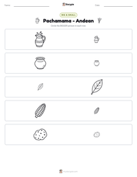 Pachamama - Andean printable worksheet preview