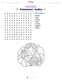 Anteprima della scheda stampabile di Pachamama - Andina