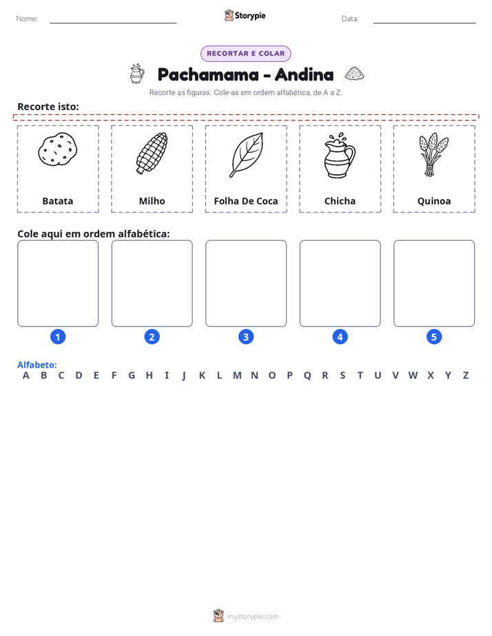 Recortar & Colar Alfabeto