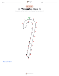 Viracocha - Inca printable worksheet preview