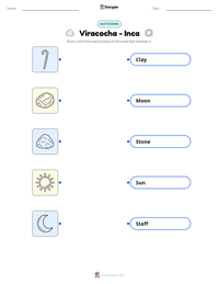 Viracocha - Inca printable worksheet preview