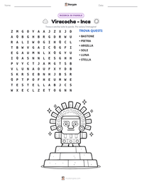Anteprima della scheda stampabile di Viracocha - Inca