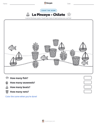 La Pincoya - Chilote printable worksheet preview