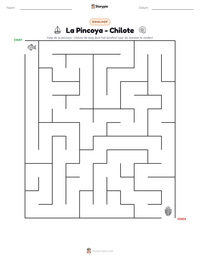 La Pincoya - Chilote afdrukbare werkblad voorbeeld
