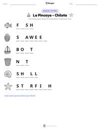 La Pincoya - Chilote printable worksheet preview
