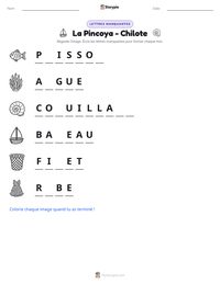 Aperçu de la feuille de travail imprimable La Pincoya - Chilote