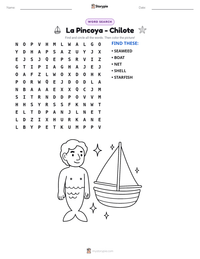 La Pincoya - Chilote printable worksheet preview