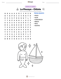 Anteprima della scheda stampabile di La Pincoya - Chilote