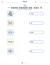 特倫特倫·維魯與凱凱·維魯 - 馬普切 可打印工作表预览
