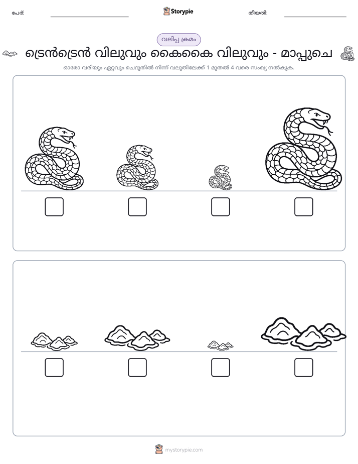 വലുപ്പം ക്രമം